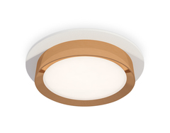 Комплект встраиваемого светильника XC8050005 SWH/PYG белый песок/золото желтое полированное GX53 (C8050, N8124)