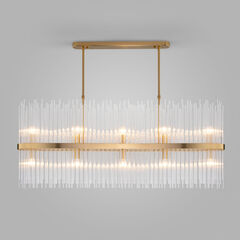 Умная подвесная люстра со стеклянным рассеивателем 486/10