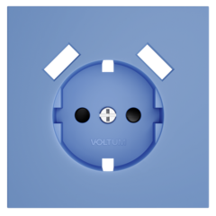 VLS000915 Накладка для розетки с заземлением и защитными шторками, с USB A+A, S70 (деним). (ТМ Maytoni)