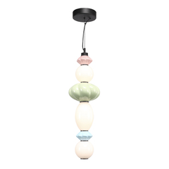SL6134.433.01 Светильник подвесной ST-Luce черный/розовый, зеленый, синий, опаловый LED 1*24W 3000K