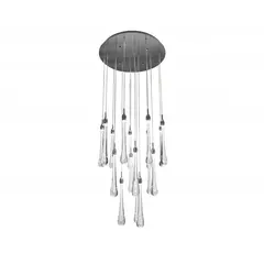 07860-18A,02 Люстра каскадная Асмер хром d50 h300 Led 54W (4000k)