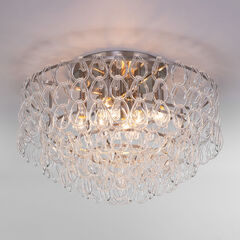 Умный потолочный светильник с фактурным стеклом 380/8