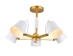 Подвесная люстра TR3101/5 WH/GD белый/золото E14 max 40W D680*370