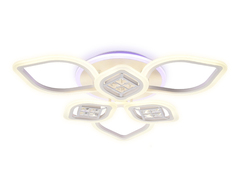 Потолочный светодиодный светильник с пультом FA282/3+3 WH белый 116W 660*600*120 (ПДУ РАДИО 2.4G)