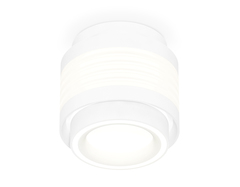 Комплект накладного светильника с акрилом XS8431002 SWH/FR белый песок/белый матовый GX53 (C8431, N8433)