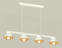 Комплект подвесного светильника XB9151101/4 SWH/PYG/CL белый песок/золото желтое полированное/прозрачный GX53 (C9151, N8144)