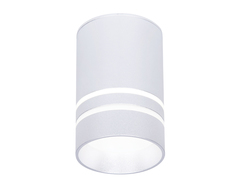 Накладной светодиодный точечный светильник TN236 SL/S серебро/песок LED 4200K 5W D60*100