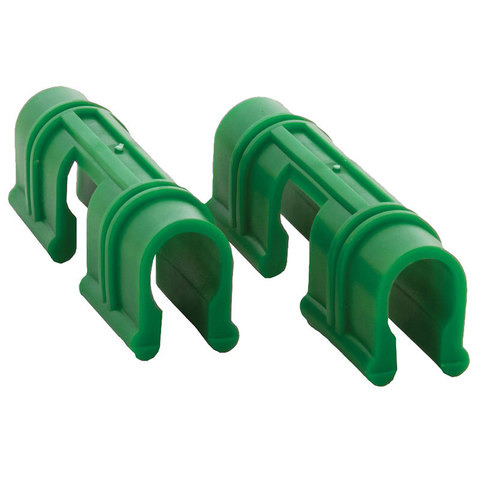 Зажимы для пленки Ø 10 мм, пластик, зеленого цвета  (упаковка - 18 шт.)