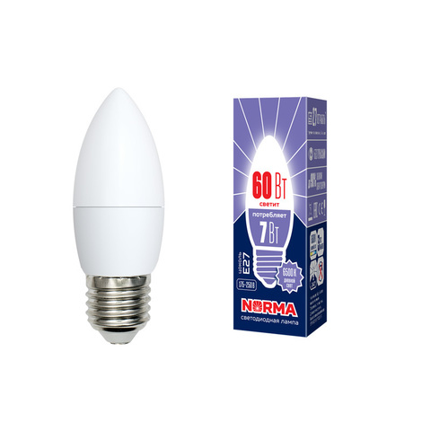 LED-C37-7W/DW/E27/FR/NR Лампа светодиодная. Форма 