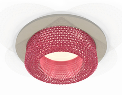 Комплект встраиваемого светильника XC7623022 SGR/PI серый песок/розовый MR16 GU5.3 (C7623, N7193)