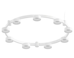 Корпус светильника Techno Ring подвесной для насадок Ø85мм C9241/9 SWH белый песок D740*70.5mm GX53/9