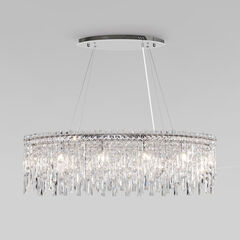 Умный подвесной светильник с прозрачным хрусталем 60159/10 хром