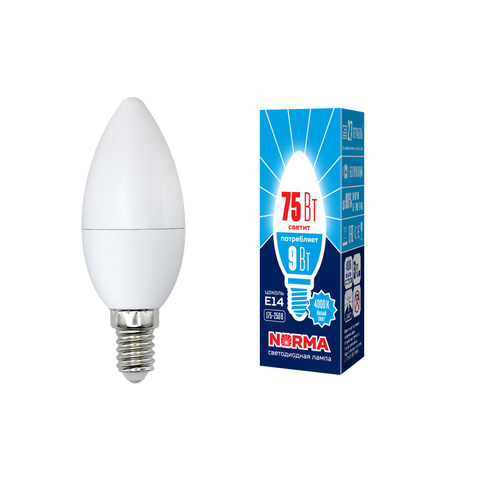 LED-C37-9W/NW/E14/FR/NR Лампа светодиодная. Форма 