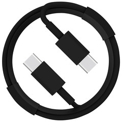 Кабель Energy ET-33 USB-С/USB-C, 1 м, 60 Вт, черный