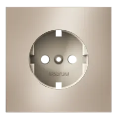 VLSM000610 Накладка для розетки с заземлением, S70 Metal (платина). (ТМ Maytoni)