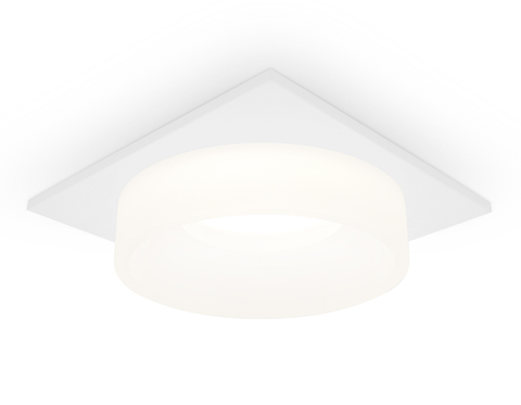 Встраиваемый точечный светильник с акрилом TN1314 SWH/FR белый песок/белый матовый GU5.3 92*92*45