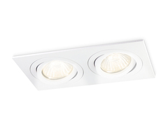 Встраиваемый поворотный точечный светильник GU5.3 TN102626/2 WH белый GU5.3 175*95*28