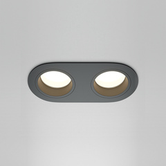 Встраиваемый светильник Share 2xGU10 10Вт DL126-02-GU10-B. TM Maytoni