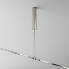 Основание потолочное Long 385мм для блока питания с вводом питания Flarity платина TRA159C-BB1-PT. TM Maytoni