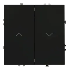 VLS020708 Выключатель встраиваемый VOLTUM S70 для жалюзи 10А, (черный матовый). (ТМ Maytoni)