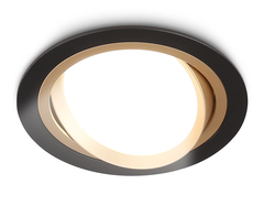Светильник встраиваемый поворотный точечный TN51914 BK/GD черный/золото GX53 max 12W D115*23
