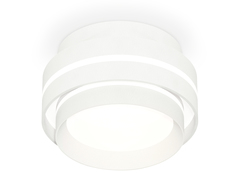 Комплект накладного светильника с акрилом XS8412004 SWH/FR белый песок/белый матовый GX53 (C8412, N8477)