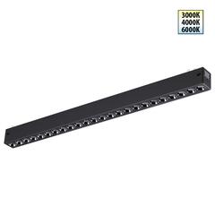 359932 PORT NT25 208 черный Трековый светильник с переключ. цв. темпер. IP20 LED 3000К\4000К\6000К 24W 90-240V VECTOR