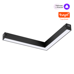 359945 PORT черный Трековый светодиодный светильник диммир. со сменой цв.температуры, пульт ДУ/Tuya Smart Life LED 20W 90-240V VECTOR