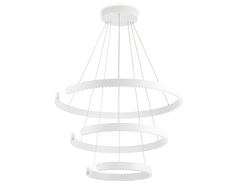 Светильник подвесной светодиодный FL5887/3 WH белый 90W 3000K/4200K/6400K D800/600/400*1200 (без ПДУ)