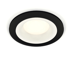 Комплект встраиваемого светильника XC7622001 SBK/SWH черный песок/белый песок MR16 GU5.3 (C7622, N7010)