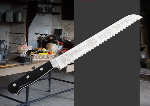 Нож для хлеба кованный, 20 см (артикул 183). ТМ Gottis