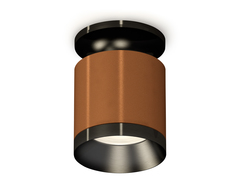 Комплект накладного светильника XS7404101 SCF/PBK кофе песок/черный полированный MR16 GU5.3 (N7926, C7404, N7031)