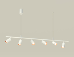 Комплект подвесного поворотного светильника XB9005300/6 SWH/PPG белый песок/золото розовое полированное MR16 GU5.3 (С9005, С6322, N6114)