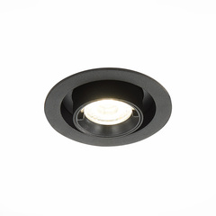 ST702.348.12 Св-к встр. Черный LED 1*12W 4000K 900Lm Ra80 24° IP20 D90xH92 180-240V
