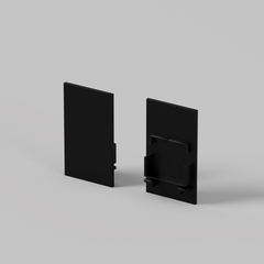 Комплект заглушек (для профиля 25×42) 2 шт., ALM-2542-EC 642061. TM Maytoni