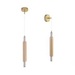 8259/15WCL LEDIO LN26 золото/амбер, металл/акрил/стекло Бра/подвес LED 15W 4000К 220V TRENDY