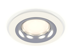 Комплект встраиваемого светильника XC7621003 SWH/PSL белый песок/серебро полированное MR16 GU5.3 (C7621, N7012)