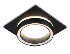 Светильник встраиваемый TN52422 BK/FR черный/белый матовый GX53 max 12W 105*105*45