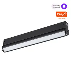 359953 PORT NT25 216 черный Трековый св-к диммир. со сменой цв.температуры, пульт ДУ/Tuya Smart Life IP20 LED 18W 3000-6000K 90-240V VECTOR