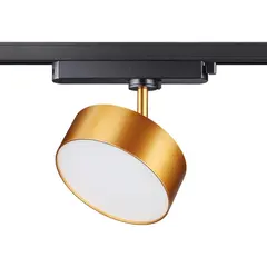 358757 PORT NT21 215 матовое золото Светильник трековый однофазный трехжильный IP20 LED 24W 4000K 2100Лм 100-265V PROMETA