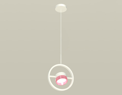 Комплект подвесного поворотного светильника с композитным хрусталем XB9111151 SWH/PI белый песок/розовый GX53 (C9111, N8486)