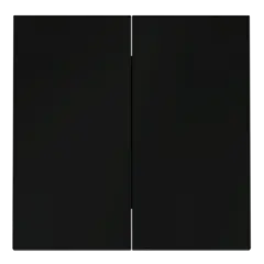 VLS000308 Клавиши для выключателя/переключателя двухклавишного, S70 (черный матовый). (ТМ Maytoni)