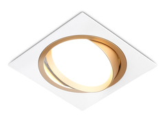 Светильник встраиваемый поворотный точечный TN51916 WH/GD белый/золото GX53 max 12W 115*115*23