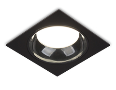 Светильник встраиваемый TN52342 SBK/GBK черный песок/черный глянец GX53 max 12W 115*115*25
