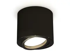 Комплект накладного поворотного светильника XS7402001 SBK/PBK черный песок/черный полированный MR16 GU5.3 (C7402, N7002)