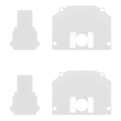 ST046.589.02 Торцевая заглушка (внешняя и внутрення 2+2шт)  ST-Luce Белый