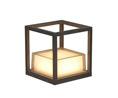 Светильник уличный Эмис черный w15*15 h19 Led 12W (3000K) SMD