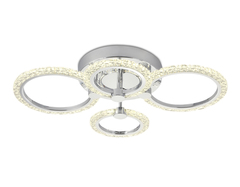 Потолочный светодиодный светильник с пультом FA412/4 CH хром 60W 620*440*120 (ПДУ РАДИО 2.4)