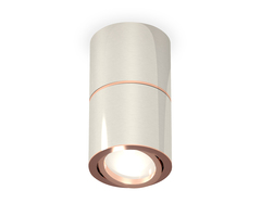 Комплект накладного поворотного светильника XS7405080 PSL/PPG серебро полированное/золото розовое полированное MR16 GU5.3 (C7405, A2073, C7405, N7005)