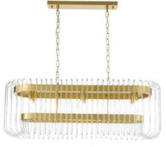 SL1228.203.08 Люстра подвесная ST-Luce Золотистый/Прозрачный E14 8*40W